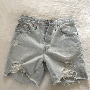 Levi’s Distressed Denim Shorts